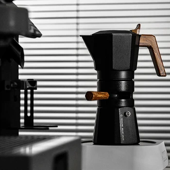 Custom Stainless Steel Double Valve 2 Cups Moka Coffee Maker Pot Espresso Mokapot Set