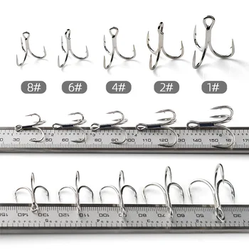 Anti-rust Bright Tin Coated Treble Hooks Sike6066-4X-NP Four Times Strengthened 10 Pack Sea Fishing Wholesale – Hooks – view 2