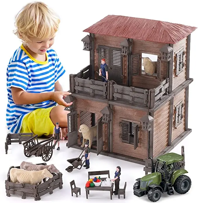 Animais de fazenda realista estatuetas de brinquedo agricultores figurinhas  fingir jogar brinquedos educativos para o aniversário hoilday criança  meninas meninos - AliExpress
