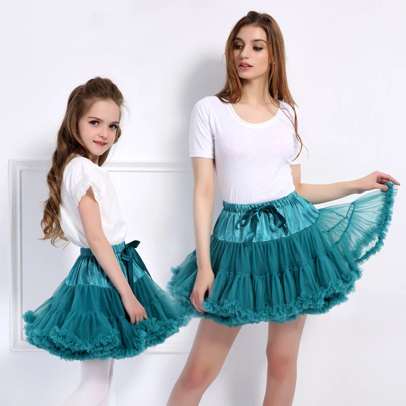 Women Tutu Dress Teens Tutu Frocks Tulle Ruffles Classical Skirt Adult Girls Solid Color Tutu Skirt for Women