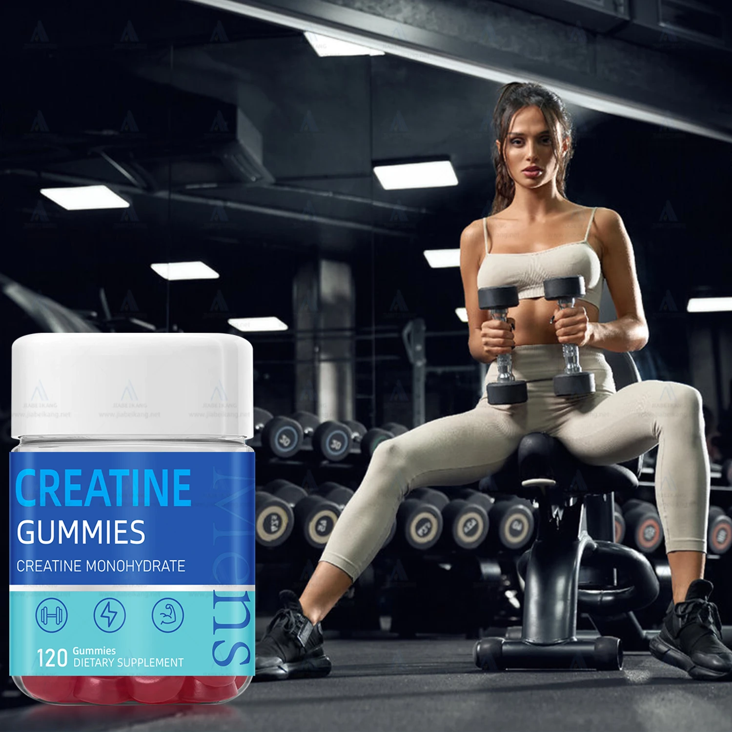 Creatine Monohydrate Boost Energy Pre Workout Supplement Gummy Muscle Building Creatine