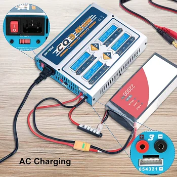 EV-PEAK CQ3 4X100W AC/DC充電器 EV-PEAK CQ3 100W 10A 1-6S Battery