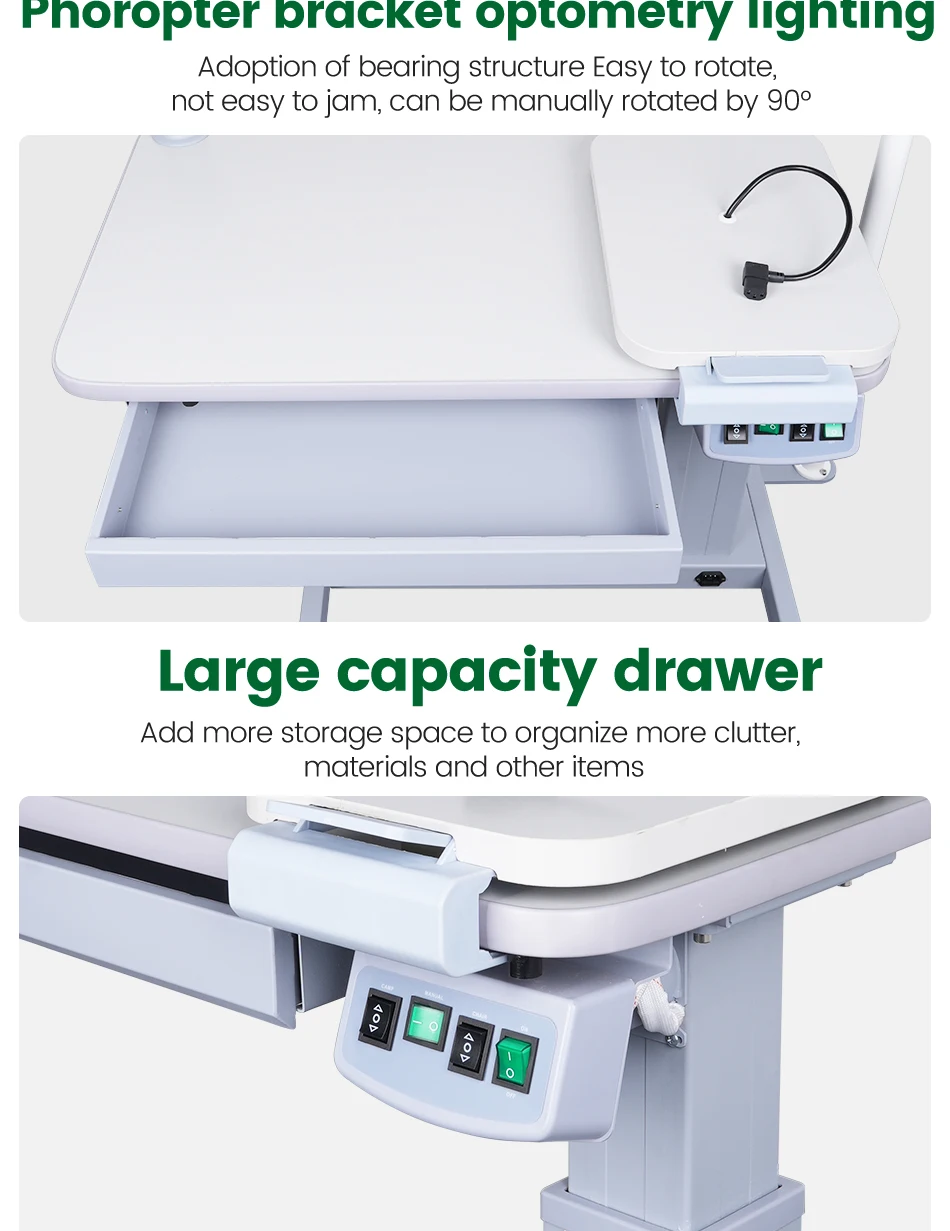 Optical Unit Combined Table Ophthalmic Refraction Unidad Optometry Table Combined Set for Sale