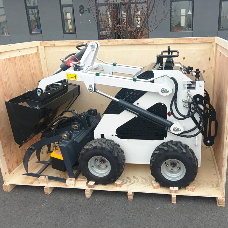 BEZMAKSA SŪTĪŠANA!! Lēts Mini Skid Steer Loader dizelis Mini Skid Steer Ielādētājs Crawler Riteņu Ielādētājs Mini 360kg 380kg