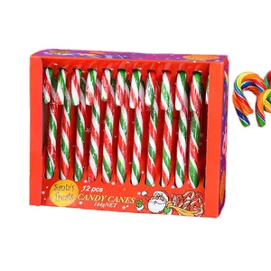 Peppermint Flavor Christmas Candy Cane in Display Packaging Festive Candy for Holiday Gifting