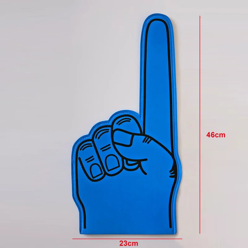 High Quality OEM Custom Logo Cheering Foam Fingers Professional Big EVA Sponge Foam Cheering Foam Hand Gloves