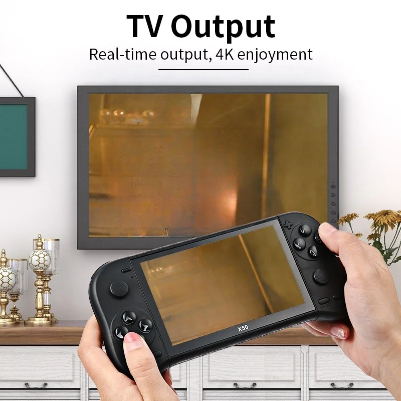 2022 New Design Cheapest Portable Retro Pocket Video Handheld Game Console Player X50 Handheld Game Machine