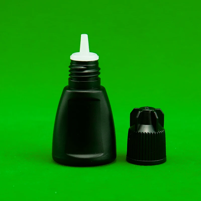 10ml プラスチックキャップ グルーボトル 漏れ防止ジャー まつげエクステ用容器 HDPE 空ボトル