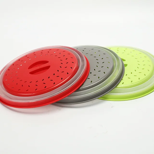 Collapsible Splatter Guard Dish Plate lid Collapsible Lid for Plate Dish Bowl microwave covers for plates