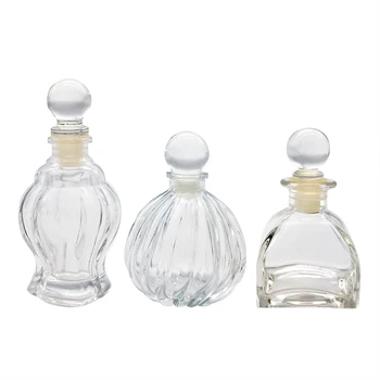 50ml 80ml Reed Diffuser Glass Bottle Ball Shape Cap