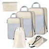 Conjunto de 6 piezas beige cremoso
