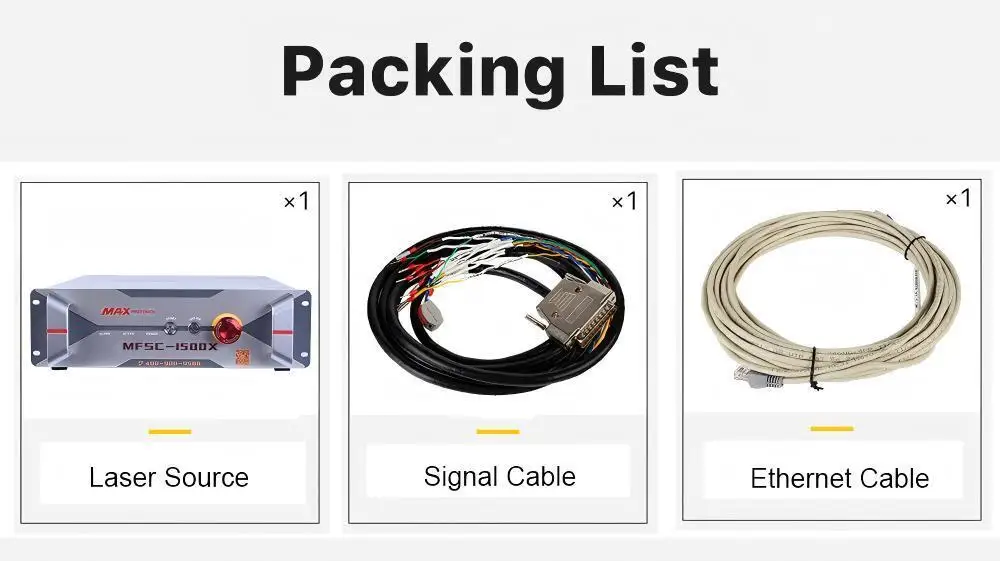 MAX MFSC-1000X MFSC-1000C Single Module Fiber Laser Source MAX 1000W Laser Source for Laser Cutting Welding Machine