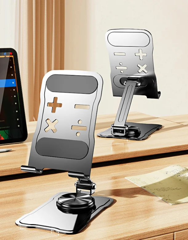 Hot Sale 360 Degree Rotatable Foldable Smart Desk Cell Phone Holder For iPad Tablet Mobile Aluminum Alloy Desktop Phone Stand
