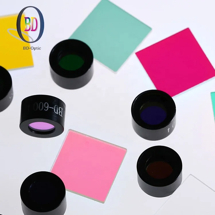 Custom Narrow Bandpass UV IR Cut Glass Optical Filters
