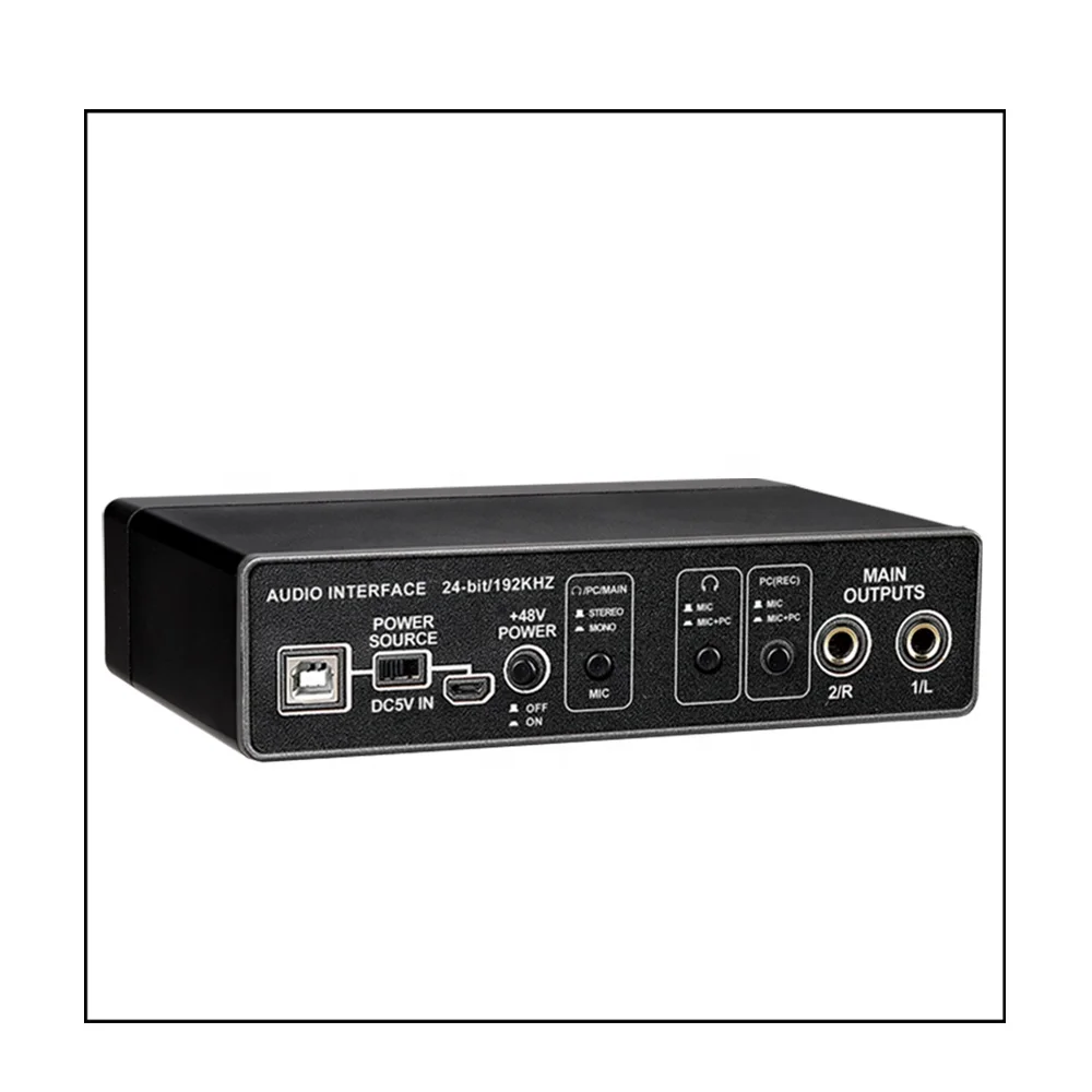 TEYUN Q22 Professional Audio USB Sound Card High Quality Computer Drive with Free Microphone for Live Recording