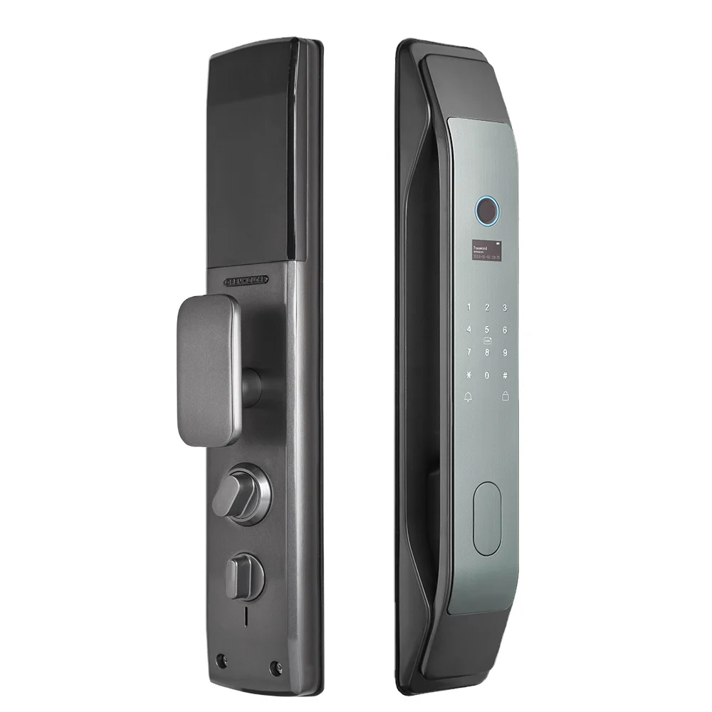 Tuya Intelligent Lock WiFi App Remote Unlock Automatic Fingerprint Password Key Card Lock Smart Home Door Lock