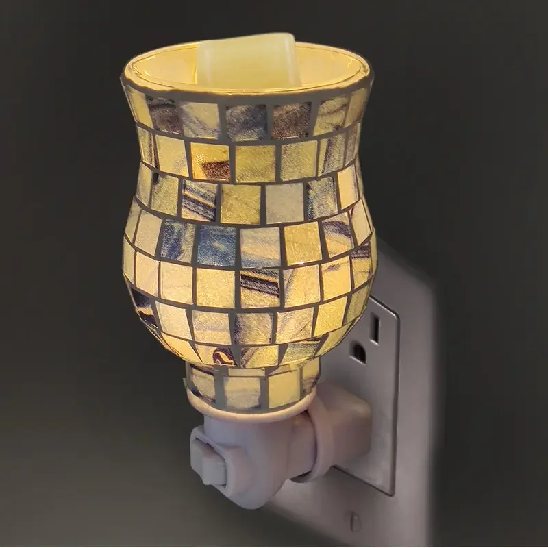 Plug In Wax Warmer Handmade Mosaic Glass Candle Warmer Wholesale Perfume Lamp Wax Melter