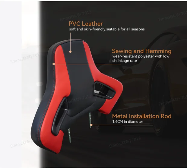 OEM PUレザーヘッドレストKoud FoamコンフォートSSCUS Orifix