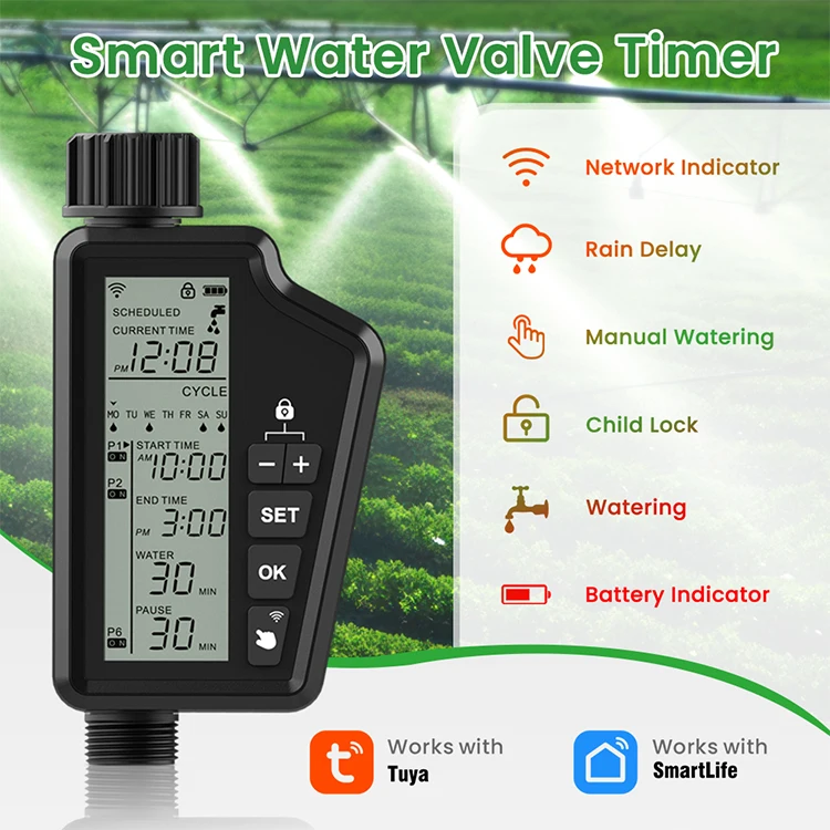 AVATTO Tuya Automatic Garden Controller System Wifi Tuya App Smart Hose ...