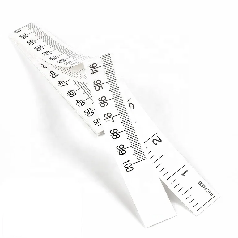 Buy Wholesale China Paper Measuring Tape Custom Logo Waterproof 1.5 M/60  Inch Paper Tape Measure & Paper Ruler at USD 0.12