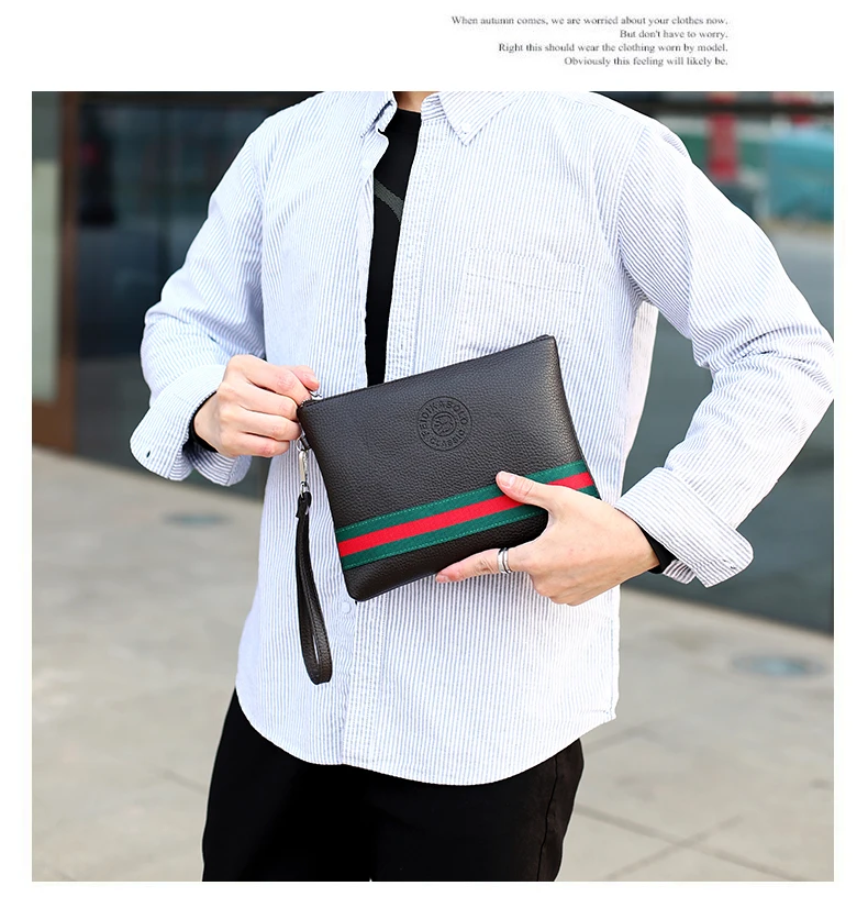 Men's Bag Pu Leather Envelope Bag Clutch Bag - Buy Clutch Handbag,Multi ...