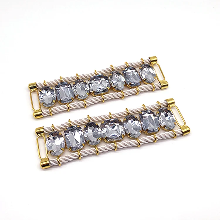 Charming Crystal Rope Style Swimwear Metal Accessories Swimwear Buckle