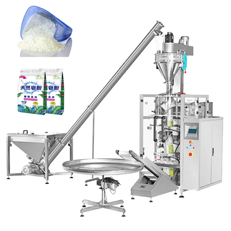Powder Filling Machine VFFS Gusset Bag Stand up Bag 1kg 2kg 3kg Custard Powder Whey Protein Powder Package Machine
