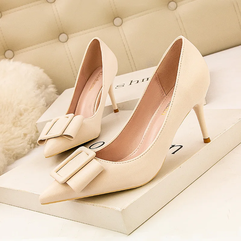 Women shoes Ladies Thin Heels Pumps OversizeLY 