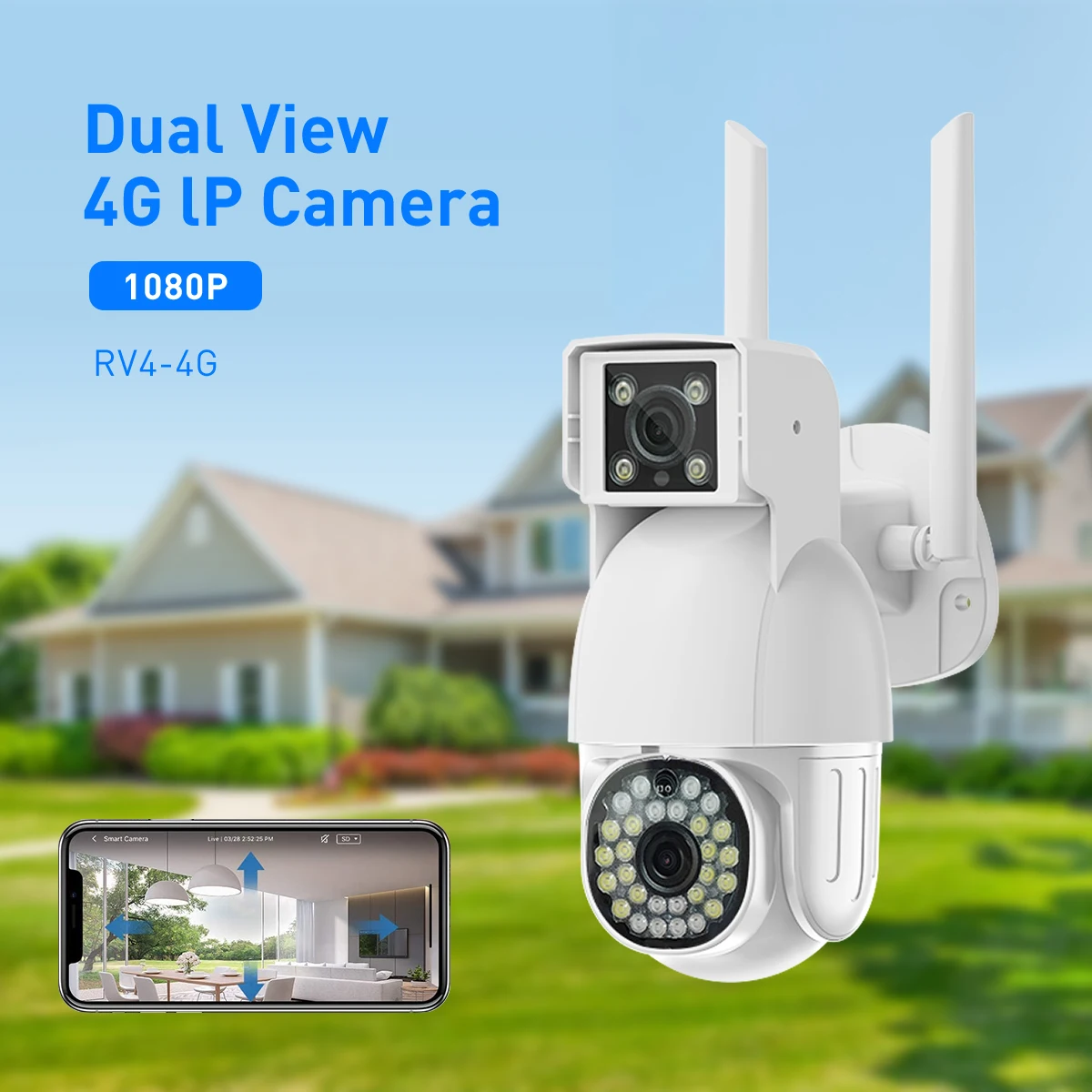 product v380 rv4 4g dual view 2mp indoor security camera hd ptz cctv with night vision alarm storage motion detection tf card cloud data-55