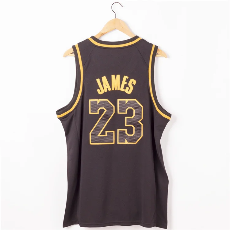 The Movement Fully Embroidered Black & Gold Basketball Jersey – The  Movement Store