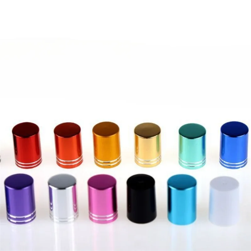 Hot Sale 5ml 10ml 15ml Essential Oil Roll on Glass Bottle with Aluminum Lid and Plastic Steel Roller