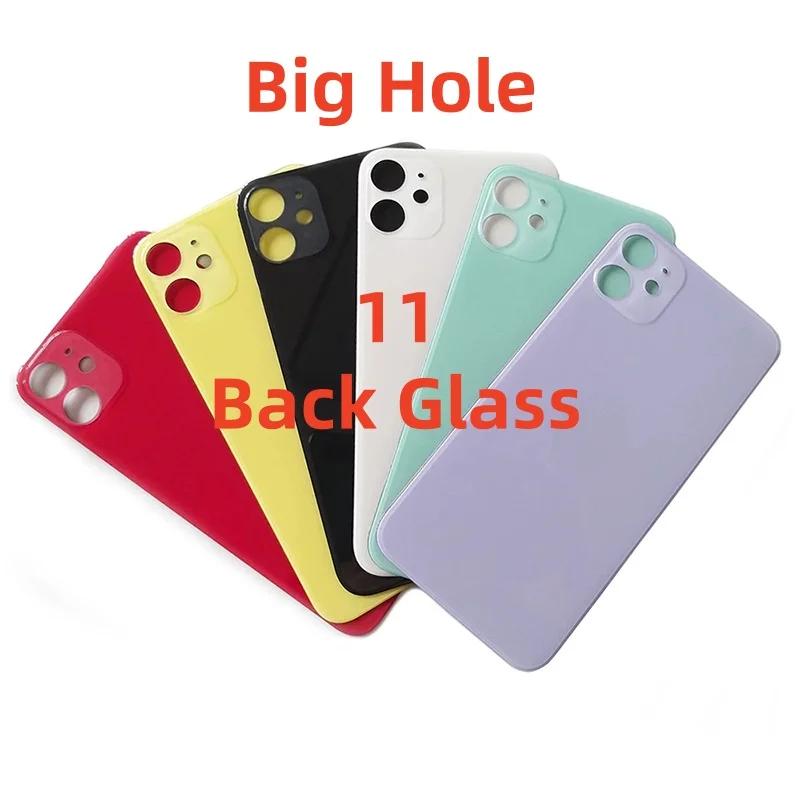 For iPhone 11 11Pro 11 Pro Max Original OEM Big Camera Hole Rear Back Glass Cover Housing Replacement with Logo CE Mark
