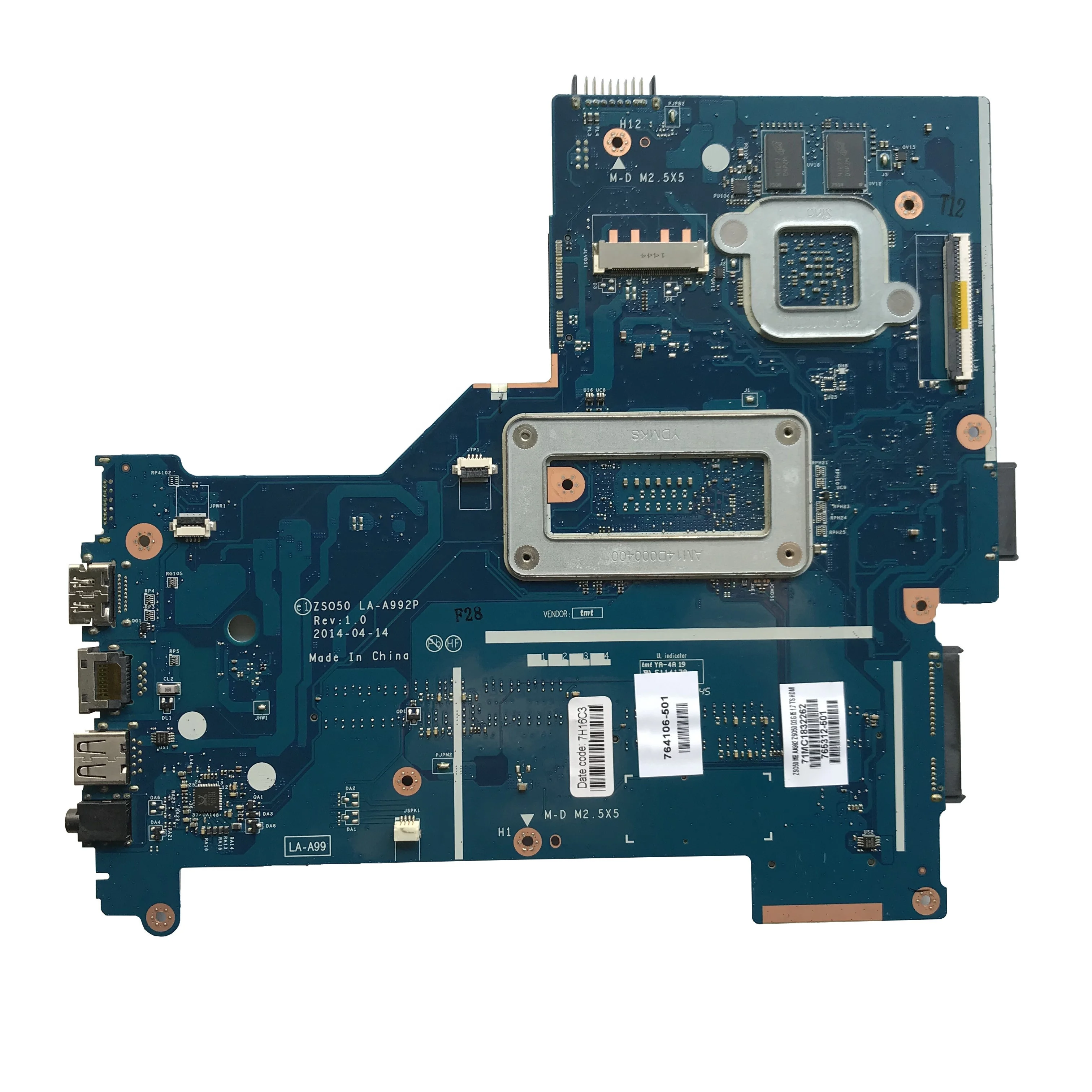 Для струйного принтера HP 15-R Материнская плата ноутбука 764106-501 764106-001 аккумулятор большой емкости ZS050 LA-A992P SR1EF с I5-4210U 820 м 2 Гб Мб 100% тестирование Быстрая доставка