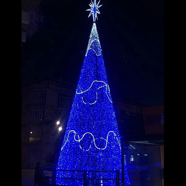 LED Lighting Purple Christmas Tree With butterfly Ornaments for Mall Square Theme Park
