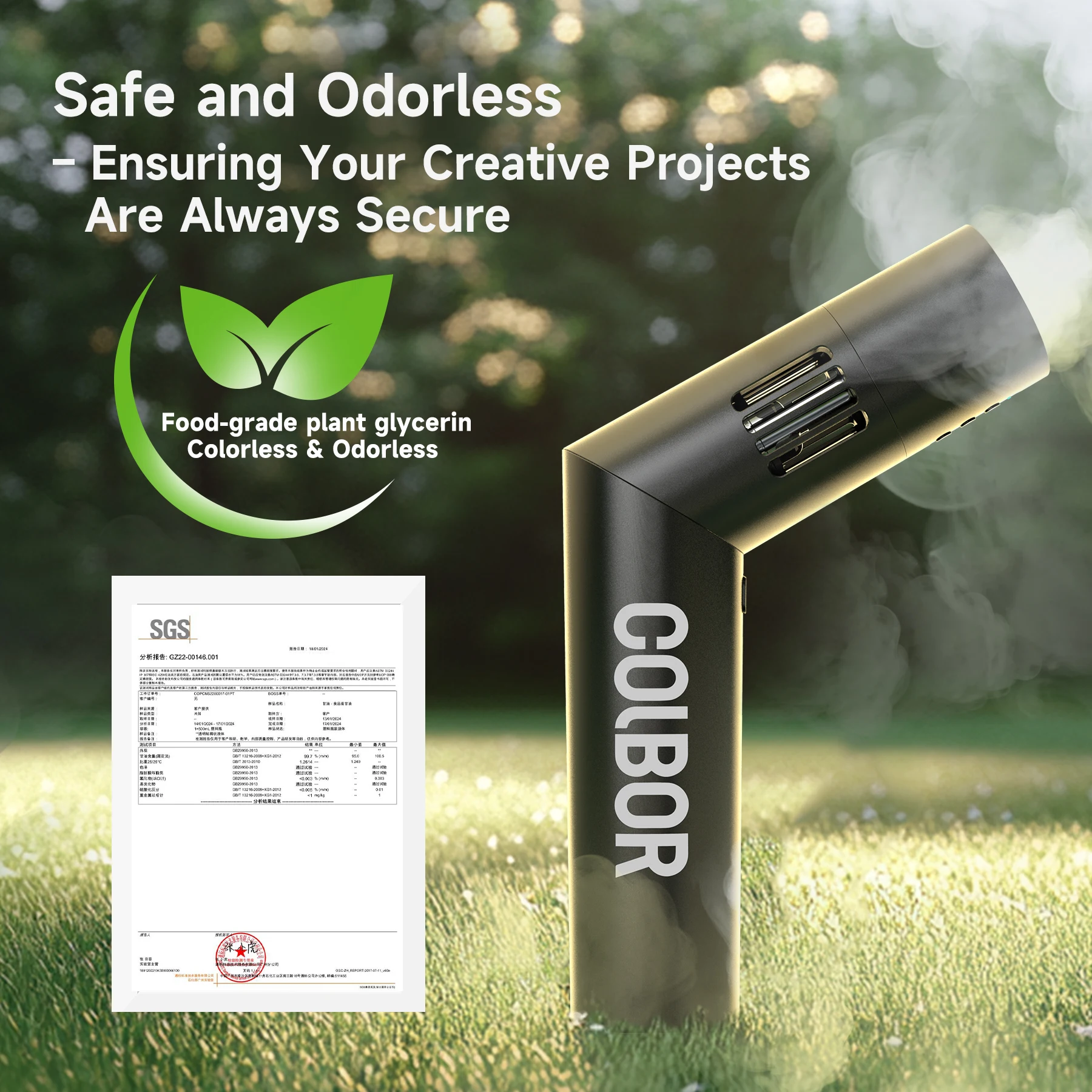 COLBOR CF5 Portable Fog Machine for Outdoor Events & Photography