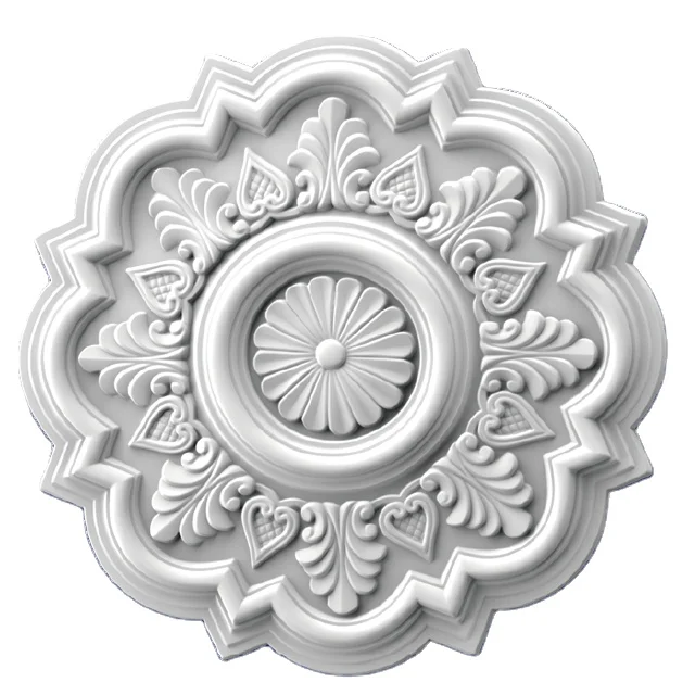 Villa Environmental Fireproof Gypsum Ceiling Cornices Moulding of Polyurethane Products for Sale