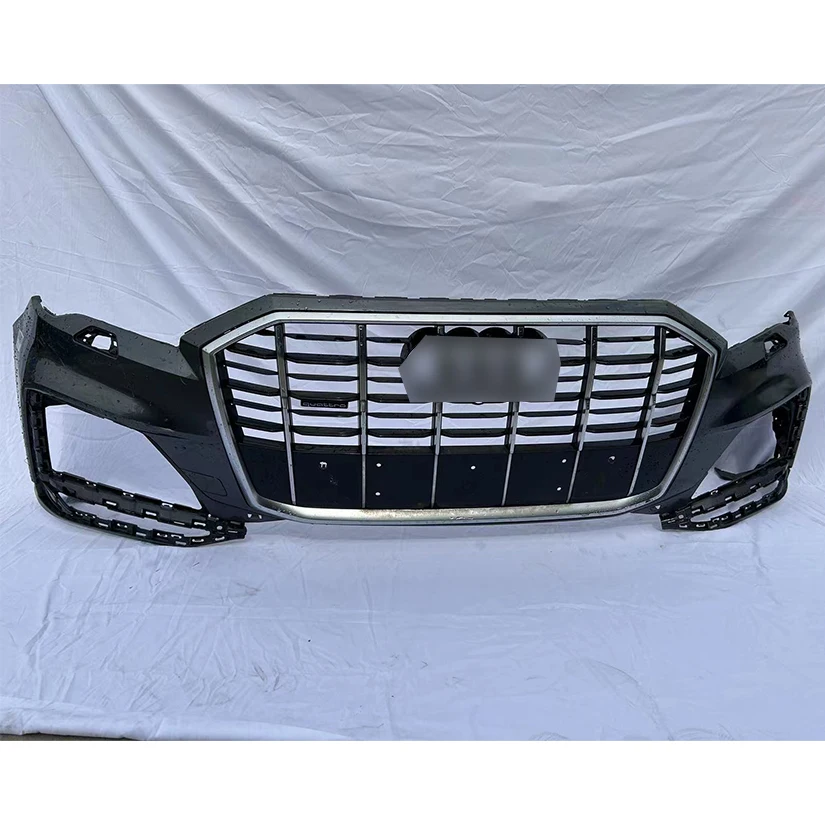 High Quality Body Kit Audi Q7 Black Bumper Car Front Bumpers Audi Tfsi Quattro Sline Front