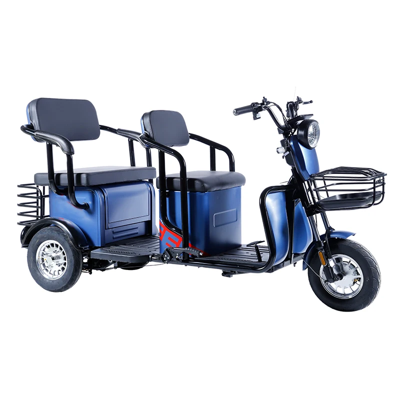 New Two-seater Adult Tricycle Electric Tricycle For The Elderly1000w ...