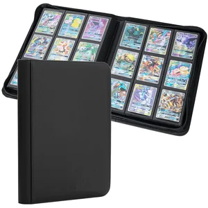 Customized Zippered Card Holder with PP Leather Cover Organizational Display Feature for Photo Albums Various Sizes Available