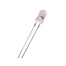 Hinchytek High Brightness 5mm Cool White 1000psc/Bag Water Clear Lens 3V Input Voltage Leg Length Hole