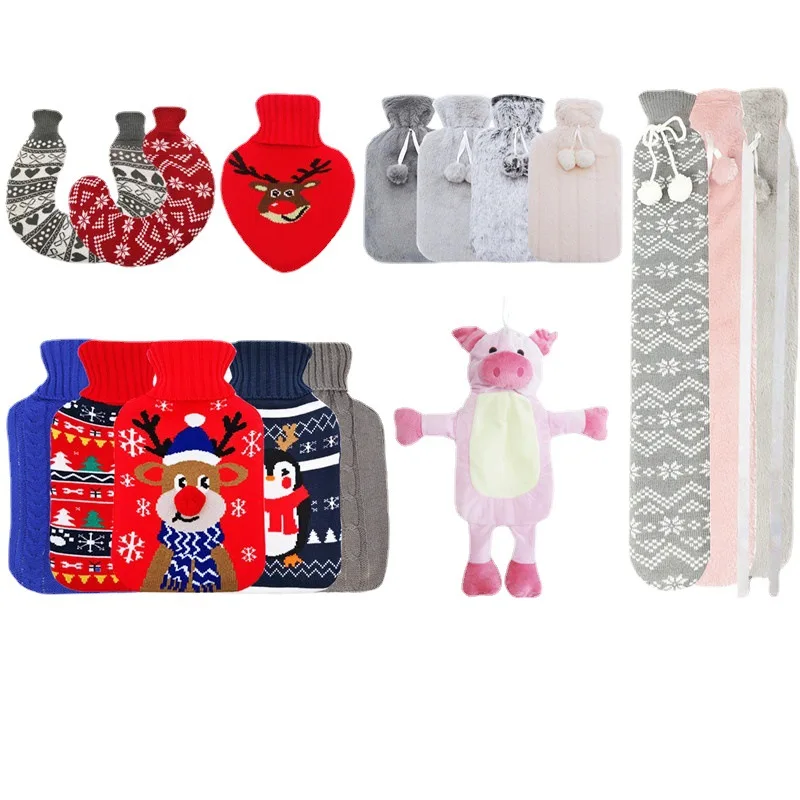 free sample u shape neck and shoulder warm hot water bags hot water bottle with covers custom