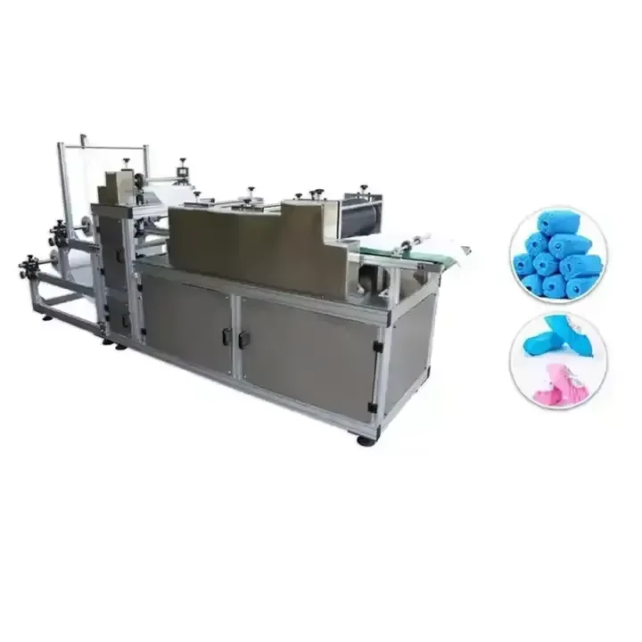 Fully Automatic Easy Operate Waterproof Non-woven Plastic Shoe Jacket Boot Plant Production Equipment Shoe Cover Making Machine