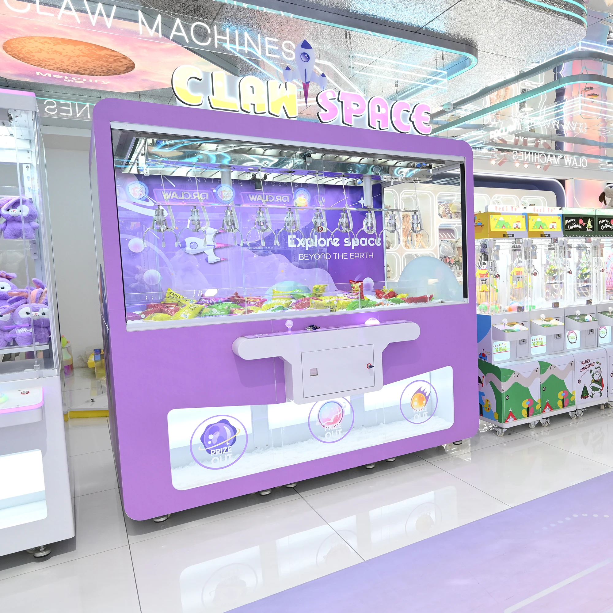 10 Claws Crane Claw Game Machine Coin-Operated Snack Challenge Sale 10 Claws Prize Vending Lifetime Technical Support