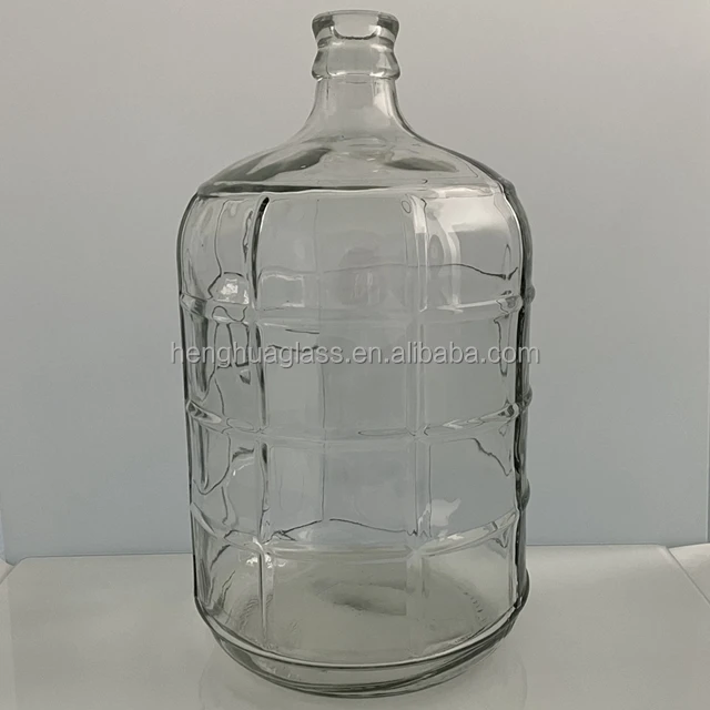 Hot Sale 3 Gallon Drink Water Glass Bottle 5 Gallon Glass Carboy Glass  Water Jug Liquid Container Bottle Wholesale
