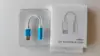 Adaptateur numérique USB-C vers prise jack 3,5 mm, emballage blanc.