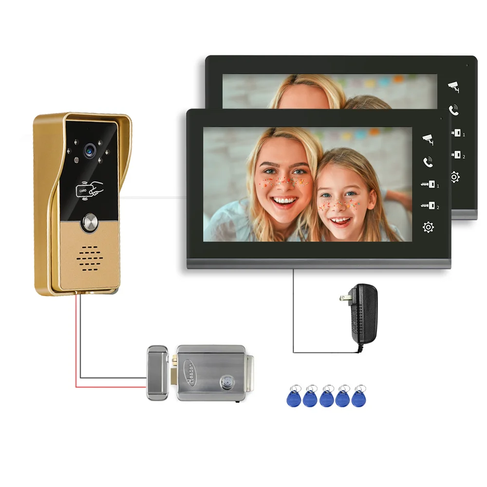 Alibaba.com: 7inch wired video intercom system with camera doorbell and ...