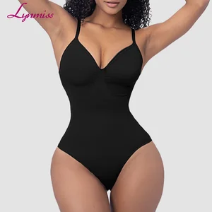 Plus Size Bodysuit Shapewear for Women Bodyshapers Femme Compression and Seamless Tummy Control Shaper