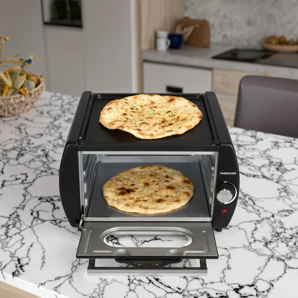 Scheffler Mini-Tandoor | Mini-Oven 2100 W voor pizza, chapati, roti