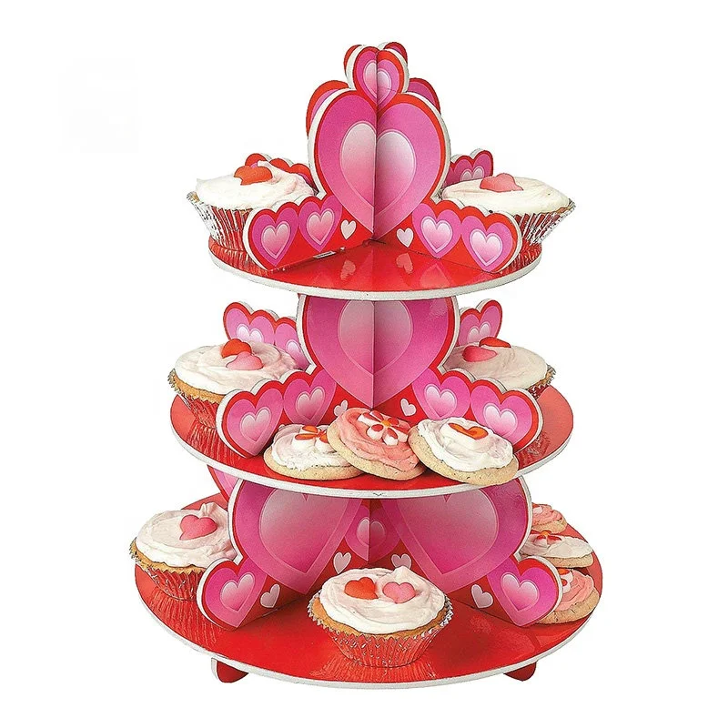 Custom Retail Promotion 3 Layer Cake Cupcake Stand For Birthday Party Buy Cake Cupcake Stand Cardboard Cake Stand 3 Layer Cake Stand Product On Alibaba Com