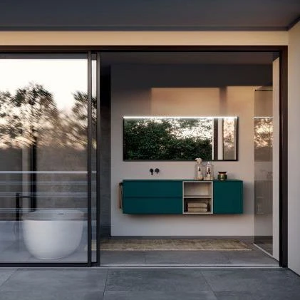 
Готовая двойная раковина Vermonhouzz, мебель для ванной комнаты, роскошный шкаф для туалетного столика с подсветкой 